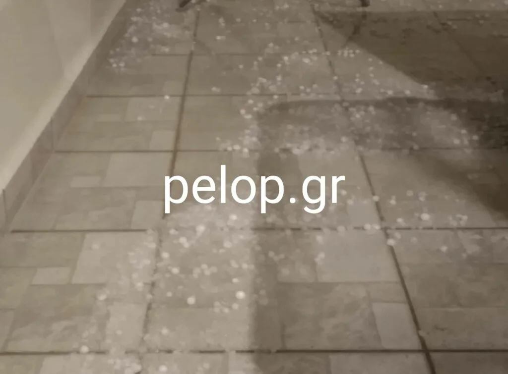 Πάτρα: «Εβρεξε» χαλάζι σε μέγεθος καρυδιού - Σε ποια περιοχή