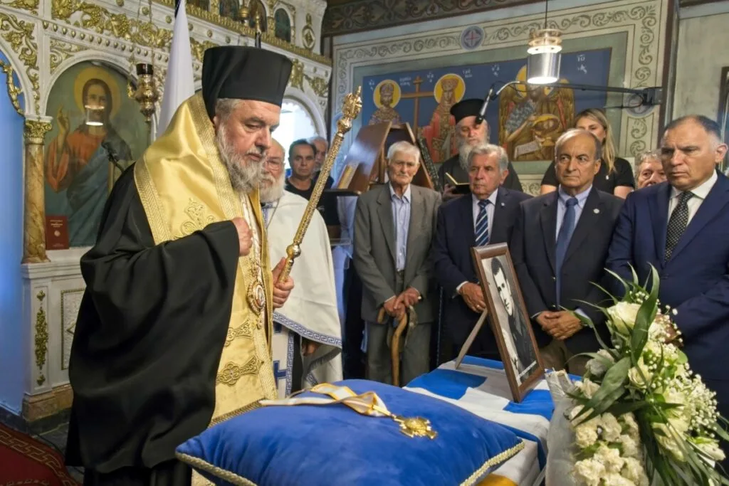 Tα λείψανα του ήρωα Τάσου Κ. Κρατημένου στη γη της Γορτυνίας