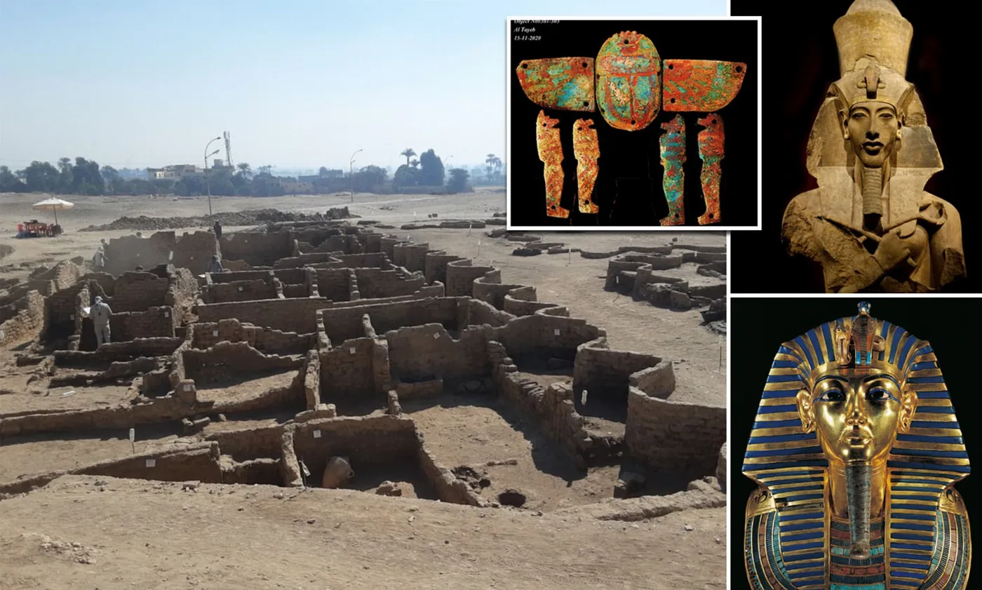 Egypt's 3,500-year-old 'lost golden city' founded by Tutankhamun's  grandfather is discovered