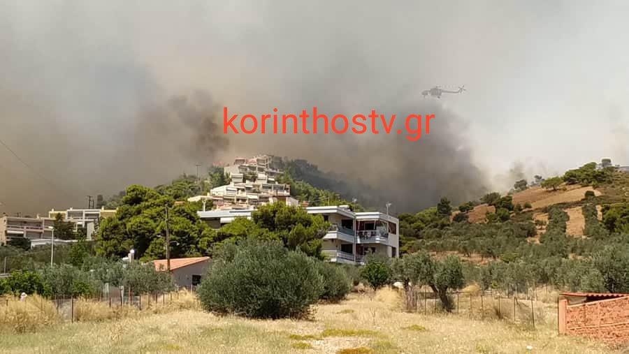 Πυρκαγιά Κεχριές: Εκκενώθηκαν τρεις οικισμοί (video-φώτο) -