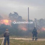 Χανιά: Μεγάλη φωτιά σε εξέλιξη σε περιοχή του Ναυστάθμου Σούδας – Εστάλη μήνυμα 112 – Εκκενώθηκε οικισμός (video)