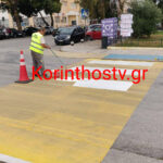 Γιάννης Καρασάββας: Εργασίες διαγραμμίσεων σε διαβάσεις πεζών στον Δήμο Κορινθίων (video-εικόνες)